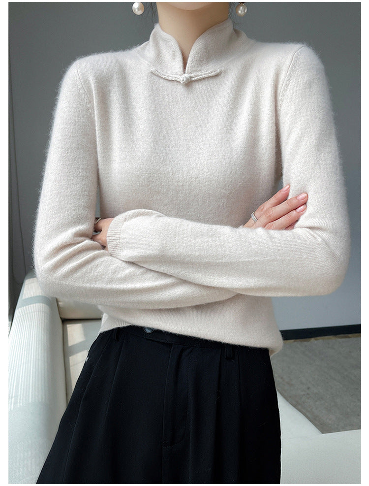 Vintage téli garbós pulóver