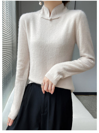 Vintage téli garbós pulóver