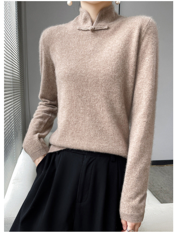 Vintage téli garbós pulóver