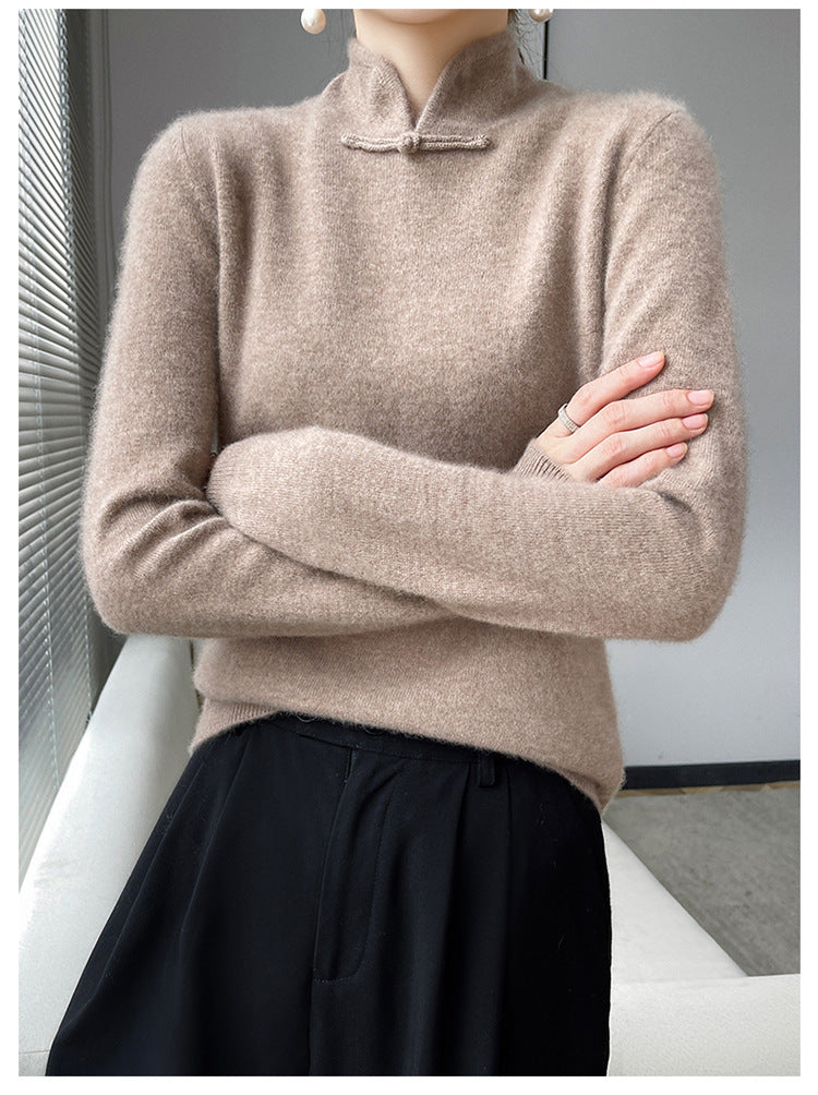 Vintage téli garbós pulóver