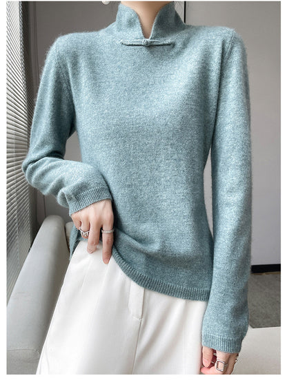 Vintage téli garbós pulóver