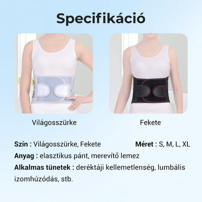 🔥Az ágyéki gerinc gondozása🎁Hőpréselt, lélegző acéllemezből készült derékvédő