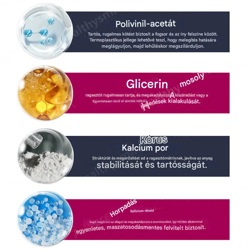 Termoplasztikus fogsorragasztó ⏳ Tartós tartás fogsorokhoz