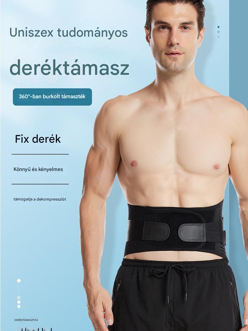 Ortopéd deréktámasztó öv - Csökkenti a hátfájást, a porckorongsérvet és támogatja a gerincet💪✨
