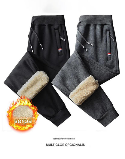 🔥👖őszi/téli nadrág, bársony, vastag, bő, laza, meleg