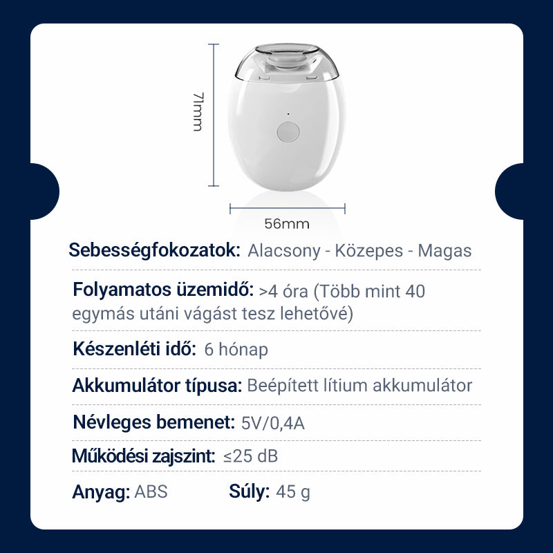🎉Elektromos körömvágó