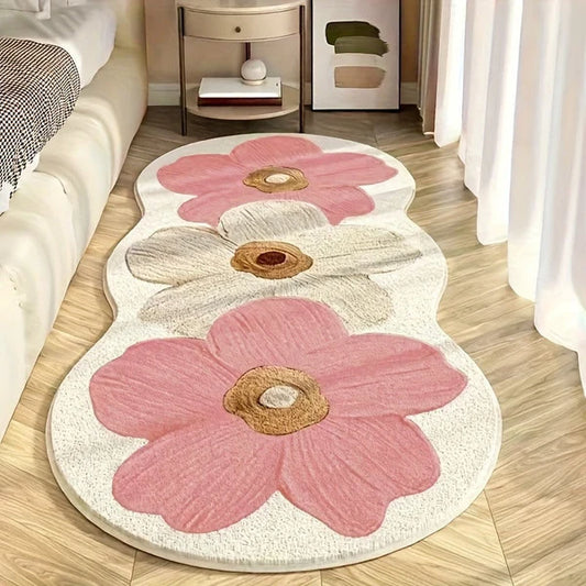 🌸Puha szabálytalan virágmintás szőnyeg