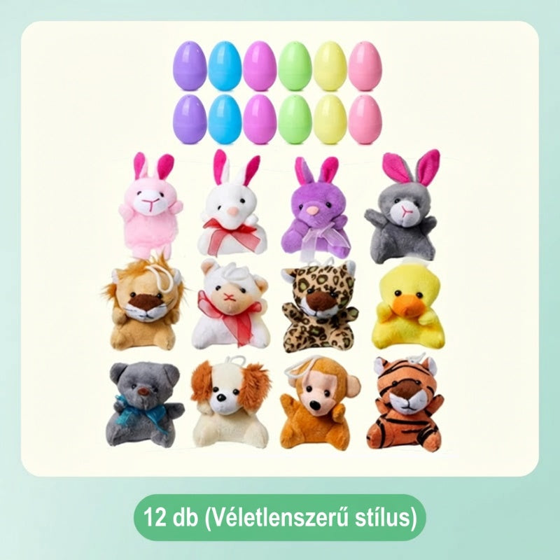 🎉🥰Előre megtöltött húsvéti tojások plüssállatokkal