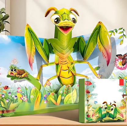 ✨ [Egy állatvilág, ami kiugrik!] Gyermek 3D-s kiugró képeskönyv