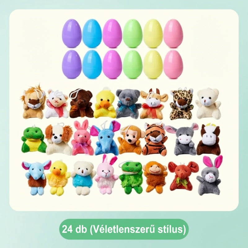 🎉🥰Előre megtöltött húsvéti tojások plüssállatokkal