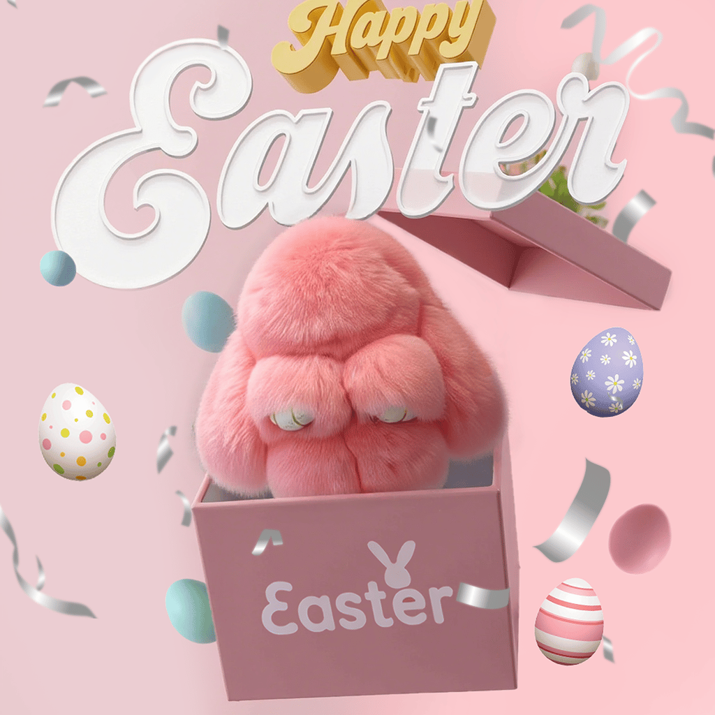 🐰🎉Kézzel készített puha nyuszi medálok