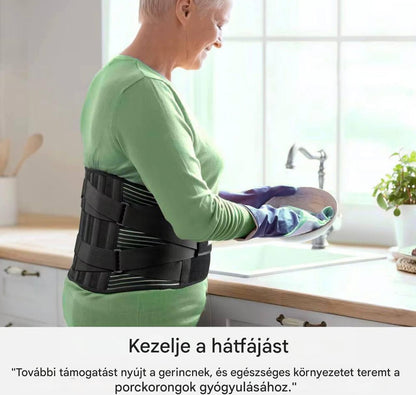 Ortopéd deréktámasztó öv - Csökkenti a hátfájást, a porckorongsérvet és támogatja a gerincet💪✨