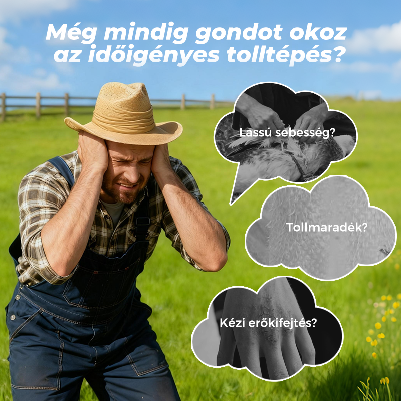 🔥🐓Elektromos baromfi tolltépő gép – Egyszerű tolltépés, idő- és energiamegtakarítás!🦆