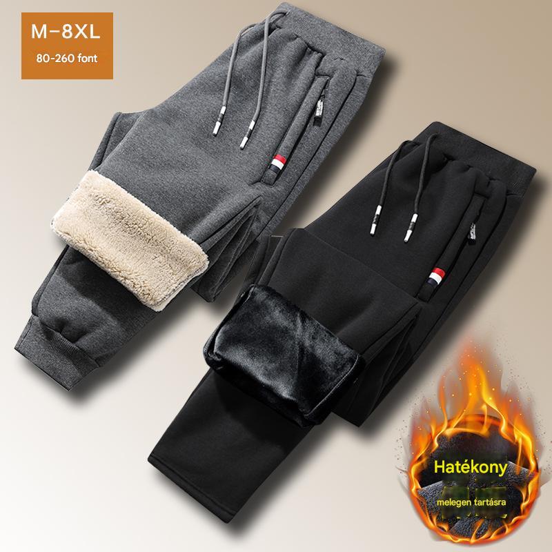 🔥👖őszi/téli nadrág, bársony, vastag, bő, laza, meleg