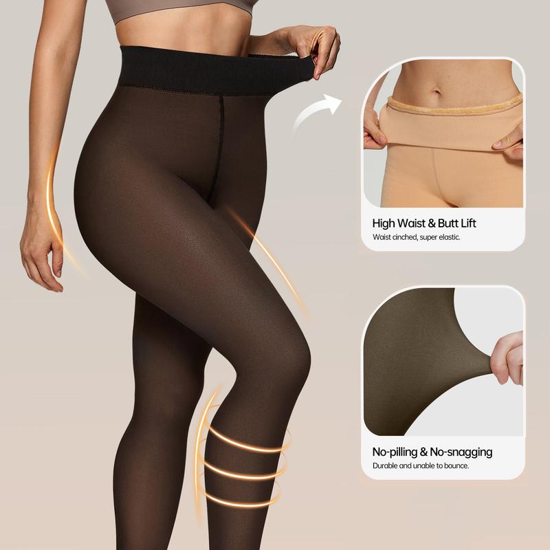 Az eredeti varázslatos polár bélésű leggings, áttetsző műharisnyanadrág