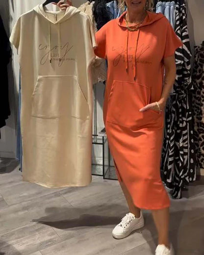 💥🔥👗【S-5XL】2025 új nyári stílusú, laza, kényelmes és lélegző, plus size pulóverruha