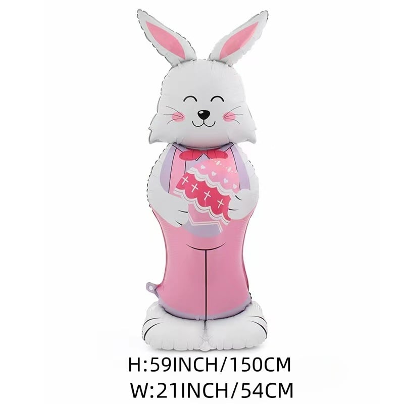🎁Húsvéti korai madár akció🐰Óriási 3D álló nyuszi léggömb önálló ünnepi hangulatot teremt