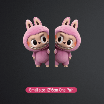 Labubu kreatív autómatrica