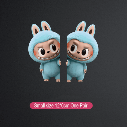 Labubu kreatív autómatrica