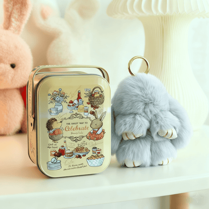 🐰🎉Kézzel készített puha nyuszi medálok