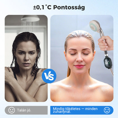 💧Zuhanyzó hőmérő🌡️Nincs több találgatás - azonnali hőmérséklet kijelzés! 🚿Pontos forrázásvédelem