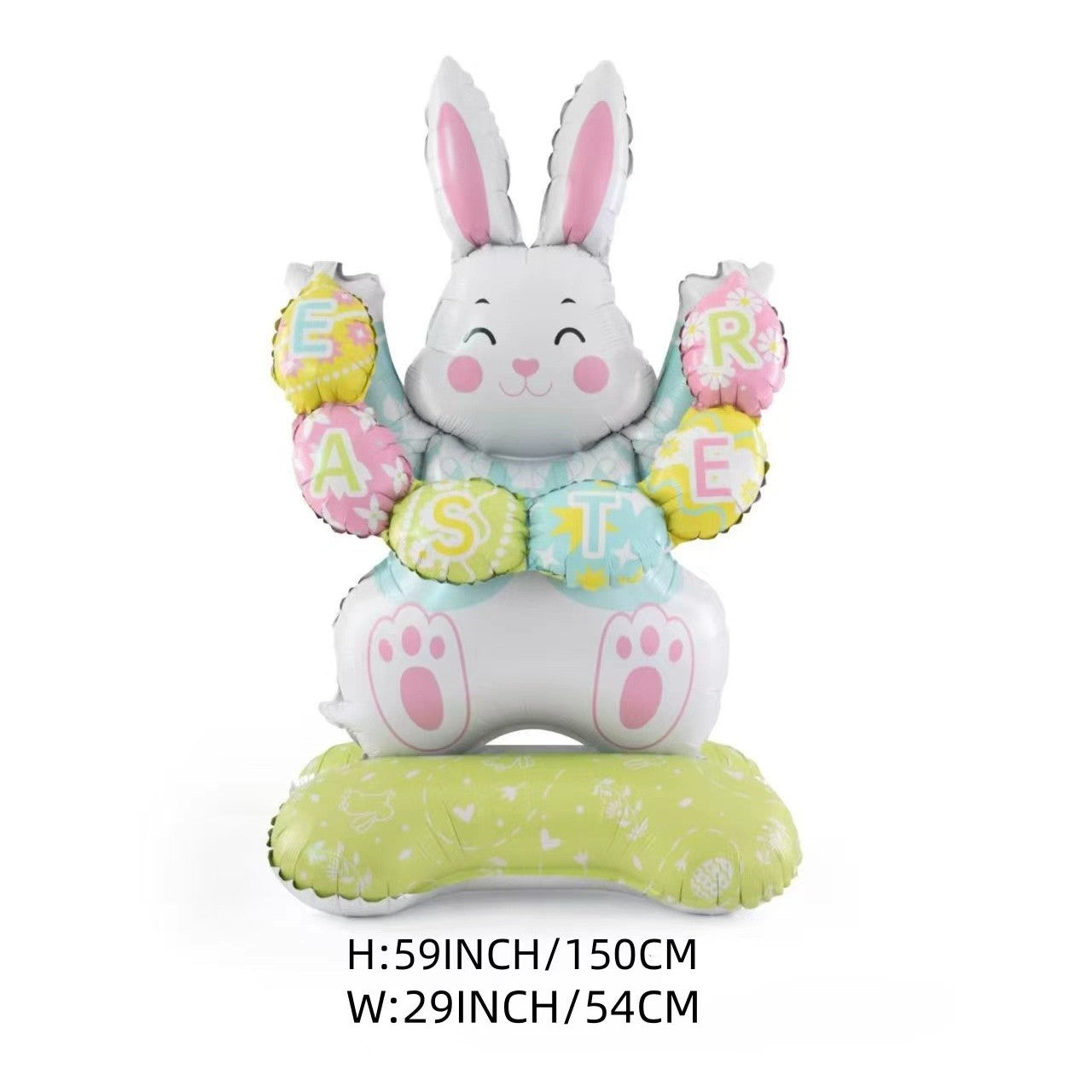 🎁Húsvéti korai madár akció🐰Óriási 3D álló nyuszi léggömb önálló ünnepi hangulatot teremt