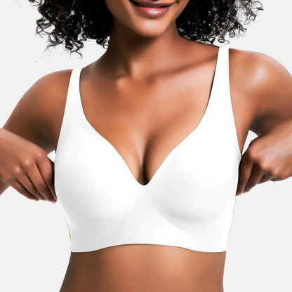 💜Jelly Wireless Női Kényelmes, Merevítő nélküli Melltartók Push Up Melltartók Varrás nélküli Pólók Melltartók Mély V Kivágású Mindennapi Melltartók