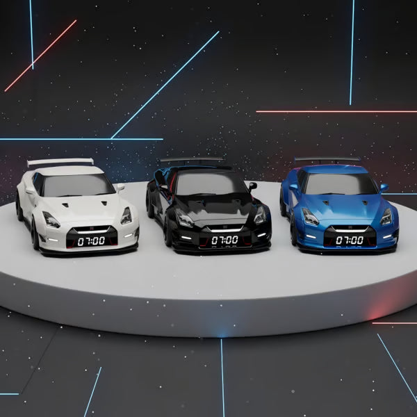 🎁 Hiperautó ébresztőóra🏎️Realisztikus motor- és fényeffektusok
