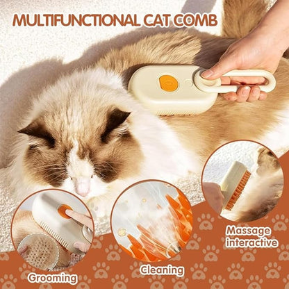 🐕🐱 3 az 1-ben Pet Grooming Vapour Kefe kutyáknak/macskáknak