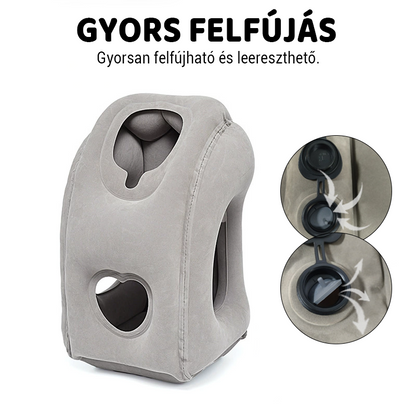 🌬️ Ergonomikus felfújható utazópárna ✈️😴