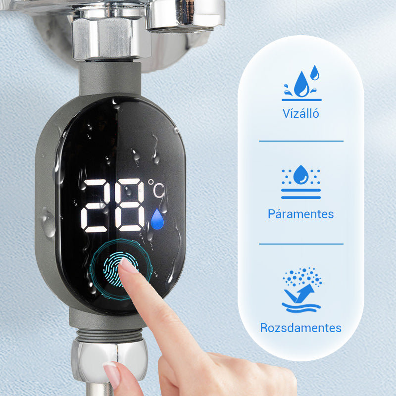 💧Zuhanyzó hőmérő🌡️Nincs több találgatás - azonnali hőmérséklet kijelzés! 🚿Pontos forrázásvédelem