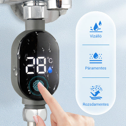 💧Zuhanyzó hőmérő🌡️Nincs több találgatás - azonnali hőmérséklet kijelzés! 🚿Pontos forrázásvédelem