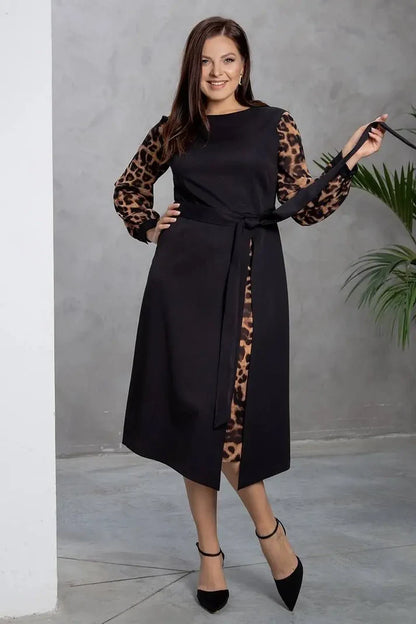 Modern és luxus ruha virágmintával