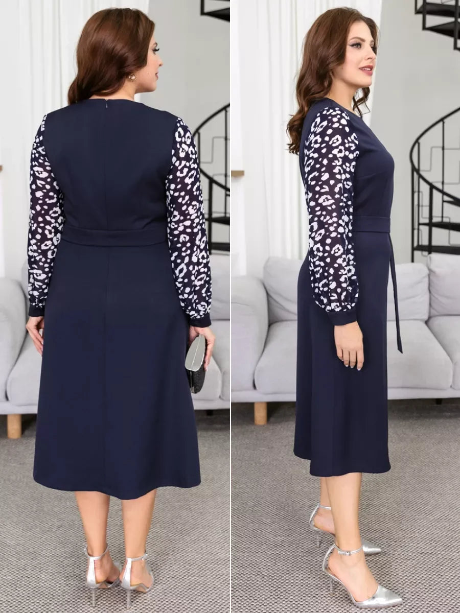 Modern és luxus ruha virágmintával