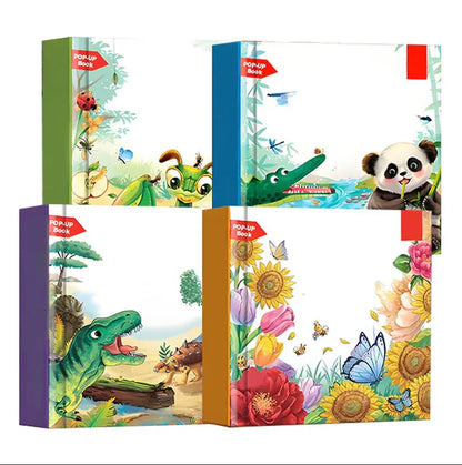 ✨ [Egy állatvilág, ami kiugrik!] Gyermek 3D-s kiugró képeskönyv