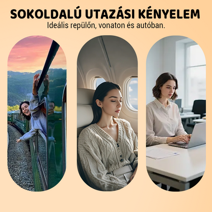 🌬️ Ergonomikus felfújható utazópárna ✈️😴