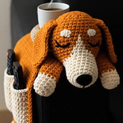 🐶 Kényelmes társasági hangulatok – Horgolt kutyakanapé-rendszerező