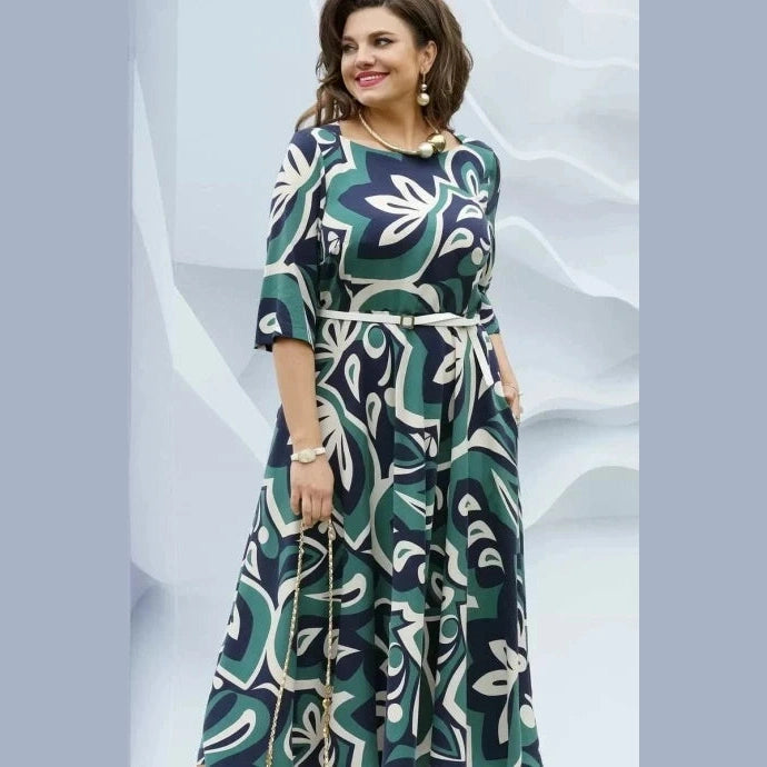 Királyi bő ruha zsebekkel és pántokkal