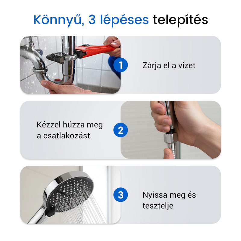 🔥 Magas Nyomású Állítható Esőztető Zuhanyfej 🚿💧