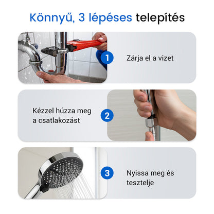 🔥 Magas Nyomású Állítható Esőztető Zuhanyfej 🚿💧