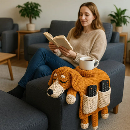 🐶 Kényelmes társasági hangulatok – Horgolt kutyakanapé-rendszerező