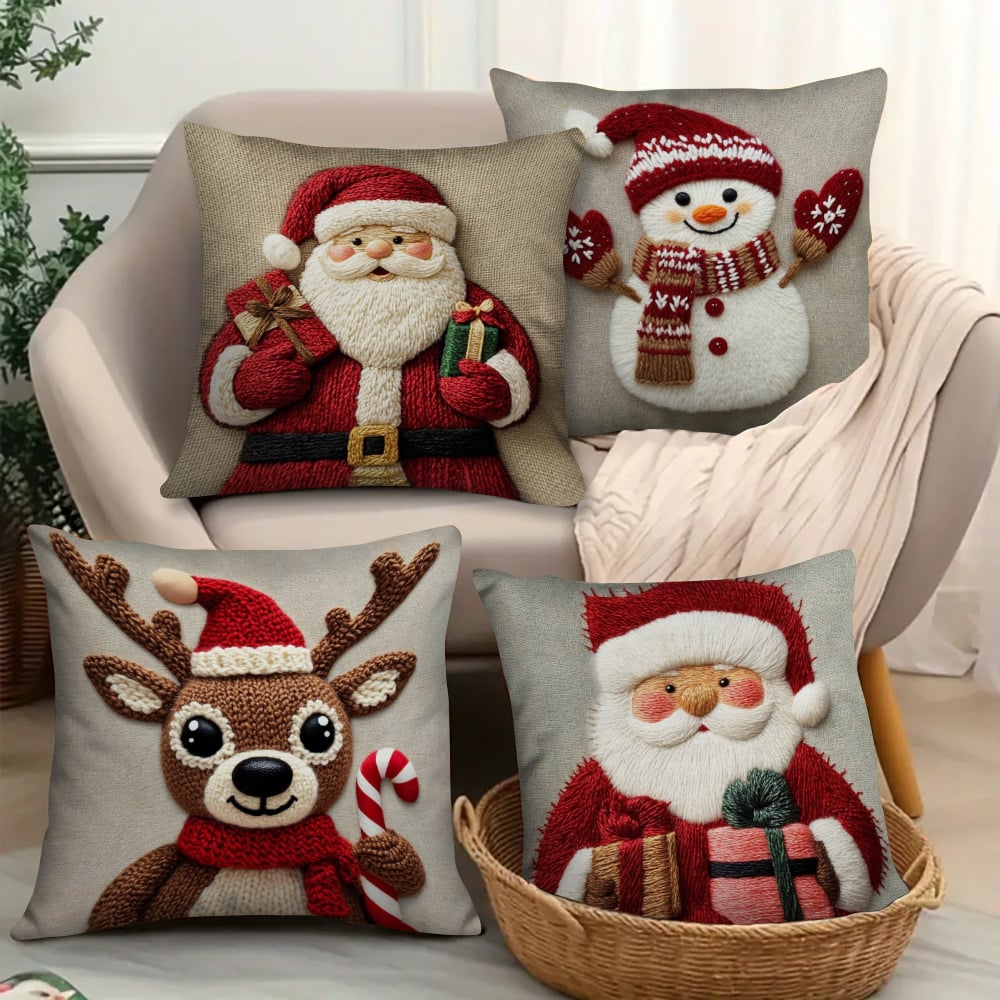 Karácsonyi témájú párnahuzat