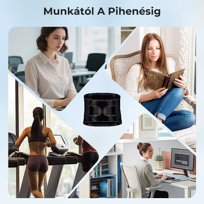 🔥Az ágyéki gerinc gondozása🎁Hőpréselt, lélegző acéllemezből készült derékvédő