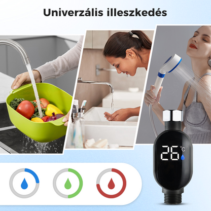 💧Zuhanyzó hőmérő🌡️Nincs több találgatás - azonnali hőmérséklet kijelzés! 🚿Pontos forrázásvédelem