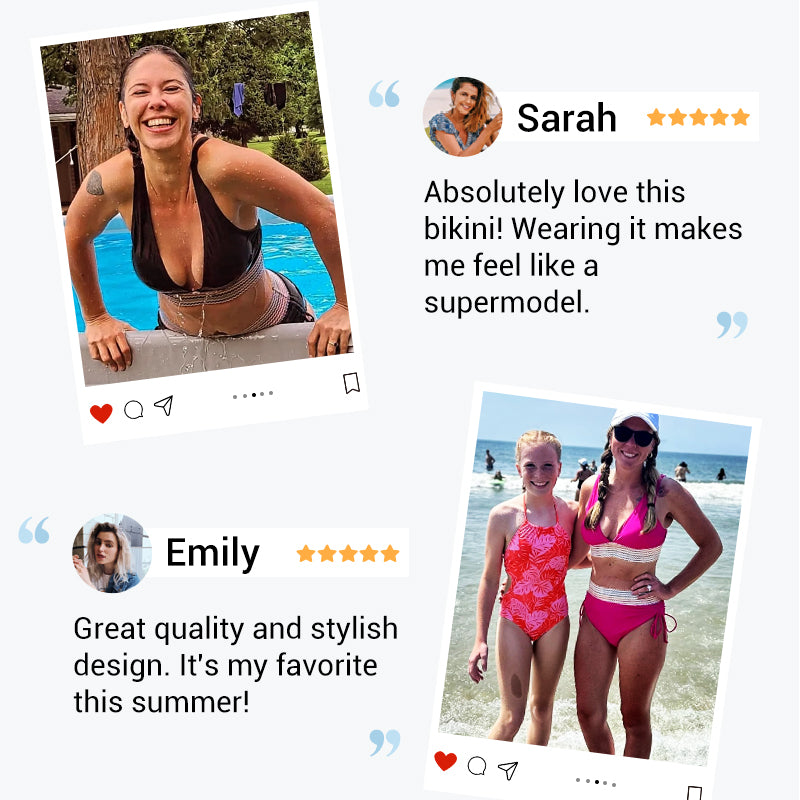 👙 S-4XL Magas Derekú Hasformáló Színblokk Bikini Szettek – Kifogástalan Sziluett