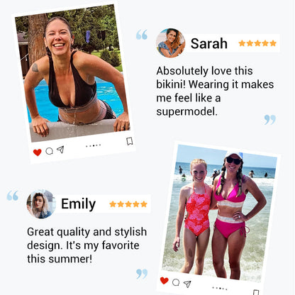 👙 S-4XL Magas Derekú Hasformáló Színblokk Bikini Szettek – Kifogástalan Sziluett