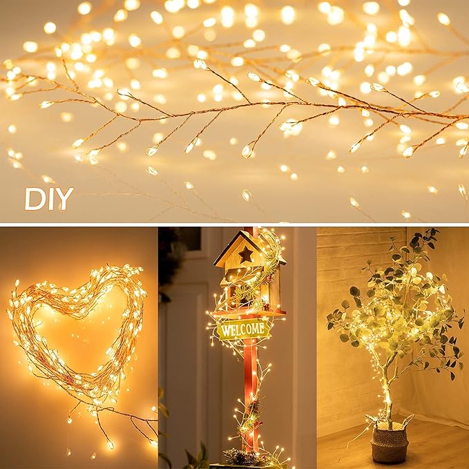 🎄Színes Fények Dekoráció🎁 LED-es díszvilágítás
