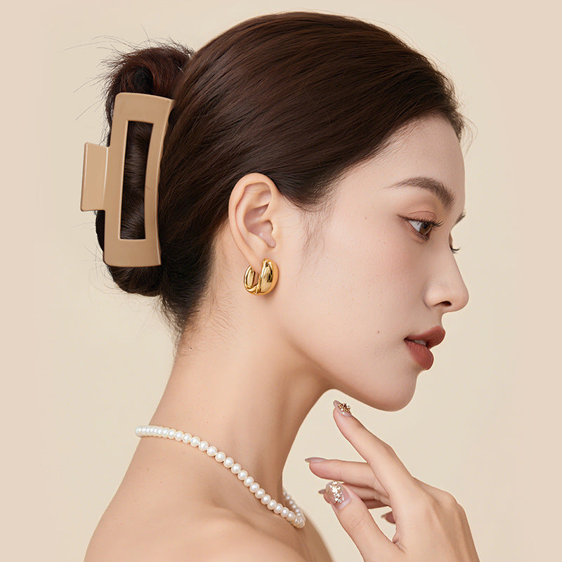 Puha szilikon hajcsat cápa csipesz - puha, ütközésálló védelem a fej hátsó részén - ütésálló és tartós