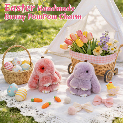 🐰🎉Kézzel készített puha nyuszi medálok