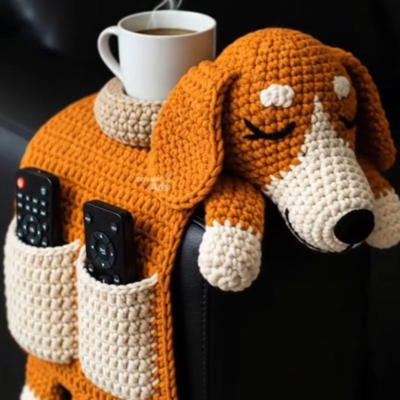 🐶 Kényelmes társasági hangulatok – Horgolt kutyakanapé-rendszerező